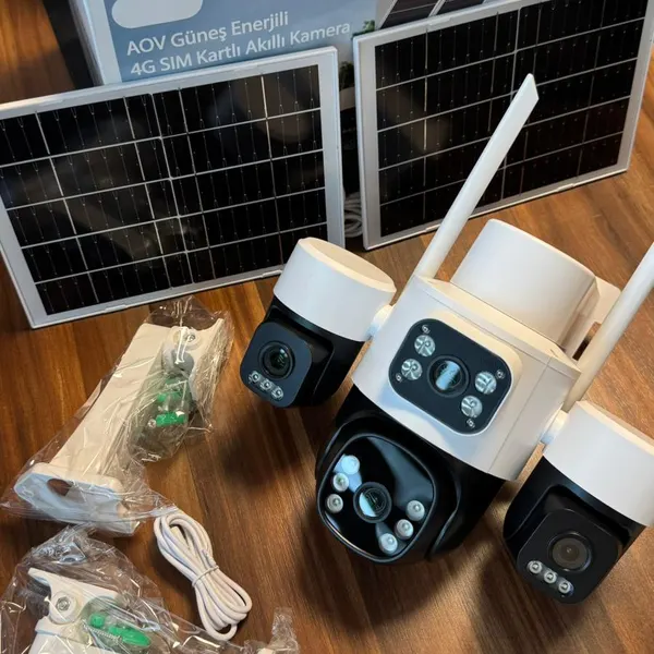 BKD 74-GZ 4G Solar Güneş Enerjili Sim Kartlı Akıllı Güvenlik Kamerası