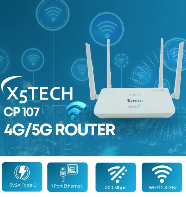 BKD CP107 4G Modem 4 Antenli Wifi 6 Wireless Router