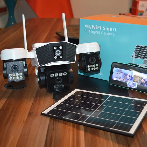 BKD RX-95WS Wifi 3 Lensli 5 Volt 2A Solar Wifi Güvenlik Kamerası