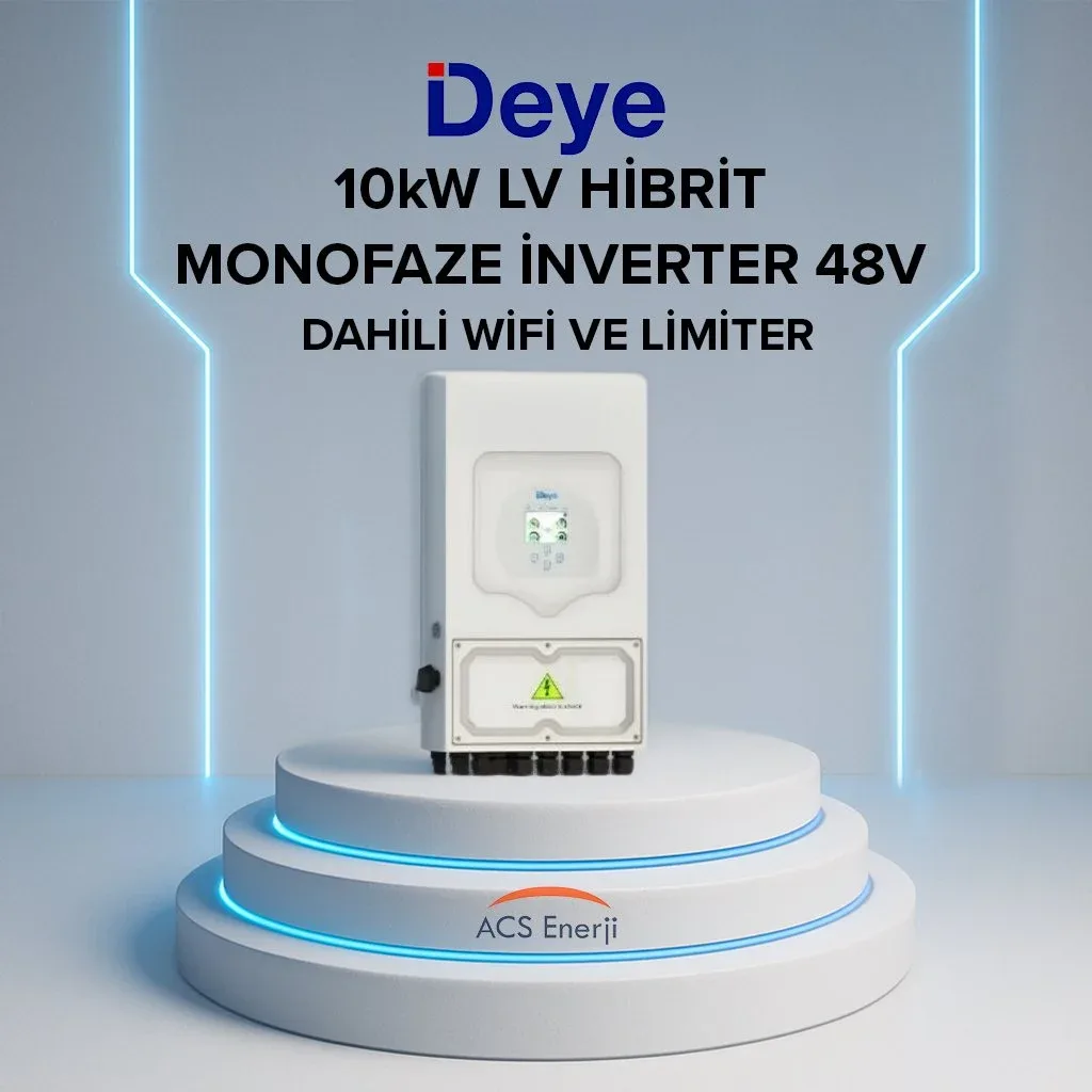 DEYE 10KW HİBRİT MONOFAZE İNVERTER (LV)