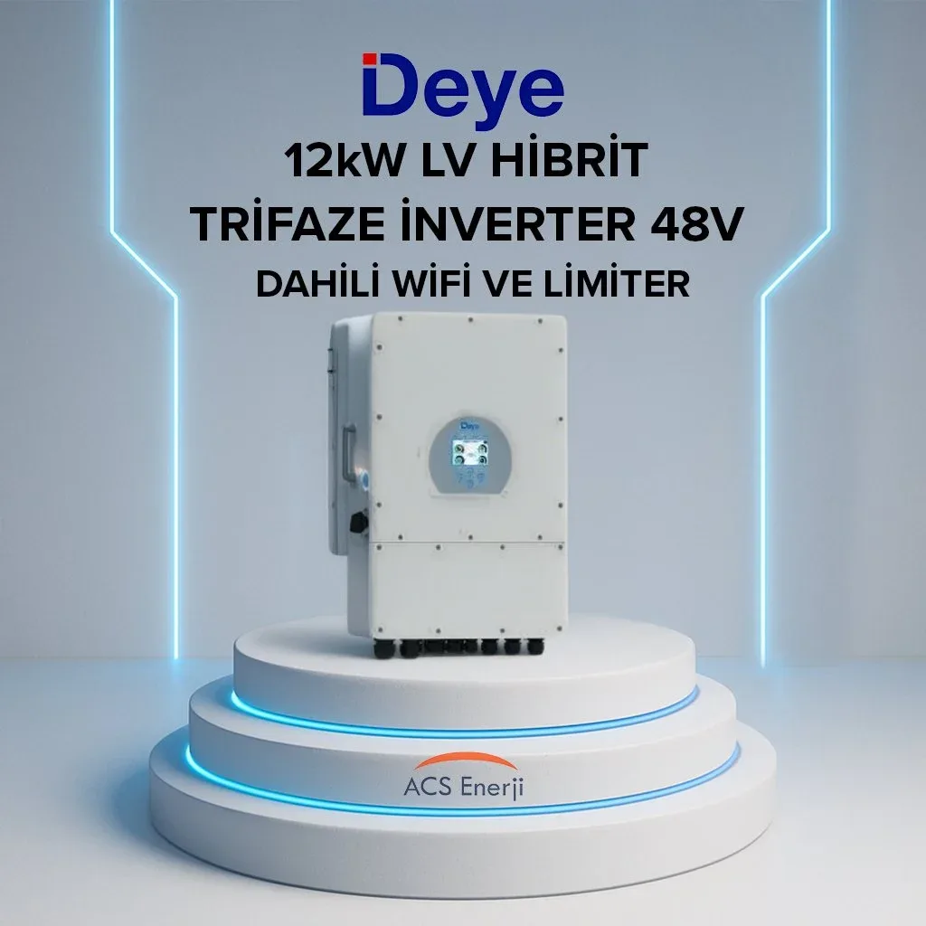 DEYE 12KW HİBRİT TRİFAZE İNVERTER (LV)