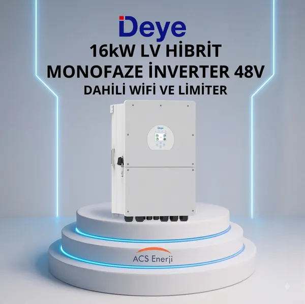 DEYE 16KW HİBRİT MONOFAZ İNVERTER (LV)