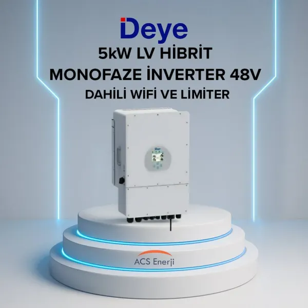 DEYE 5KW HİBRİT MONOFAZE İNVERTER (LV)