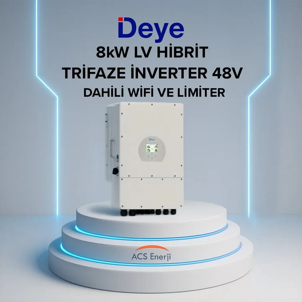 DEYE 8KW HİBRİT MONOFAZE İNVERTER (LV)