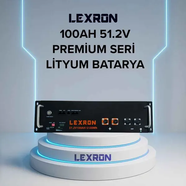 LEXRON 100AH 51.2V PREMIUM SERİ LİTYUM BATARYA