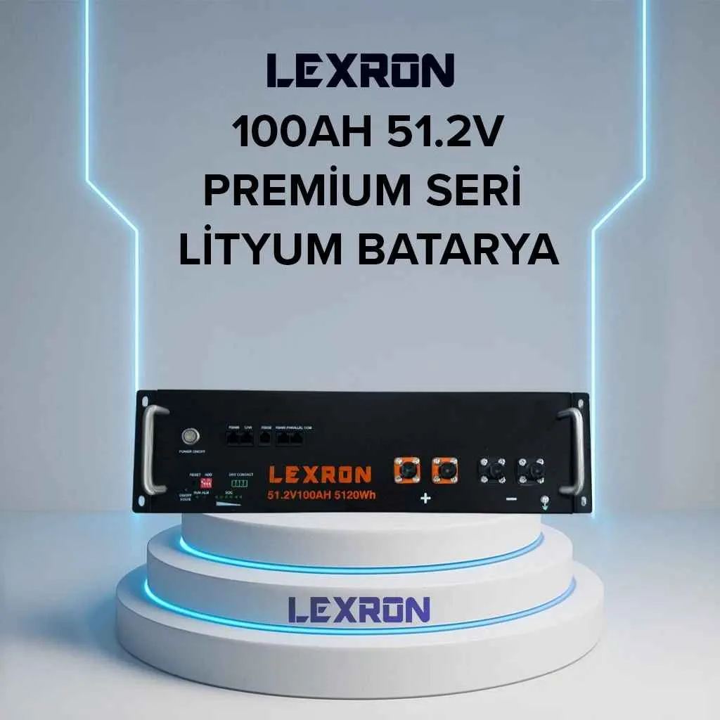 LEXRON 100AH 51.2V PREMIUM SERİ LİTYUM BATARYA