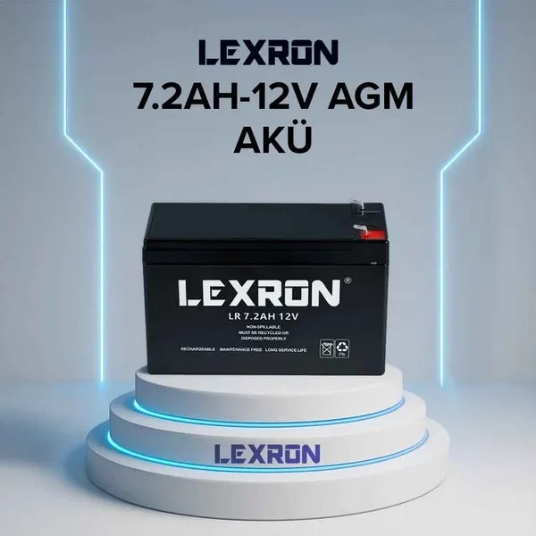 LEXRON 12V 7.2AH AGM UPS AKÜSÜ