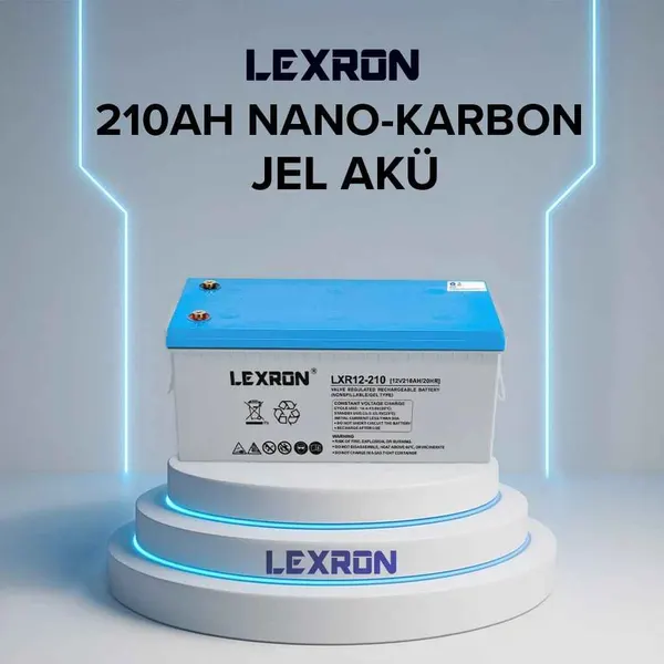 LEXRON 210AH 12V NANO-KARBON JEL AKÜ