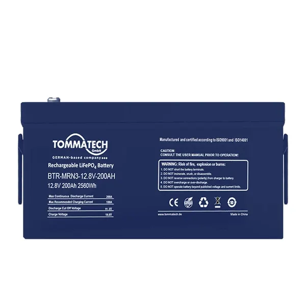 TommaTech ABS+PC Kasa 12.8V-100Ah Marine Batarya